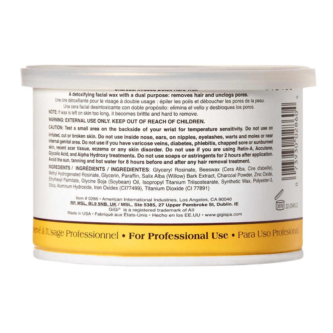 GiGi Charcoal Infused Detox Hard Wax 0286